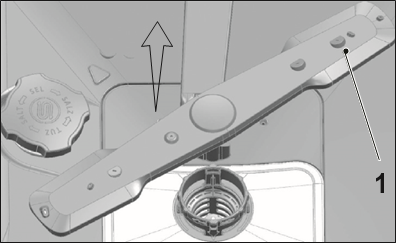 Cleaning the impellers - Lower impeller- Step 1
