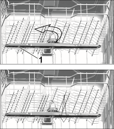Cleaning the impellers - Upper impeller