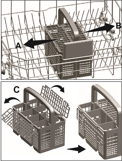 Cutlery basket - Example 1