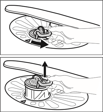 CLEANING THE FILTERS - Step 1