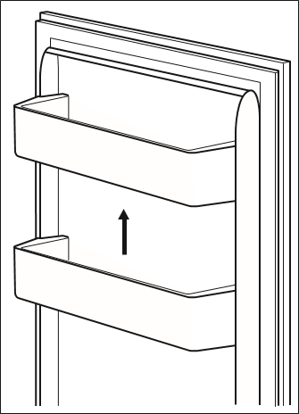POSITIONING THE DOOR SHELVES