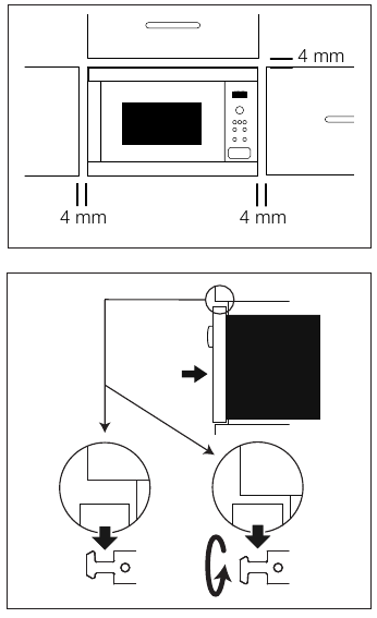  INSTALLING THE APPLIANCE - Step 1