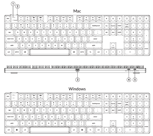 Keychron K5 Pro - Bluetooth Mechanical Keyboard Manual 