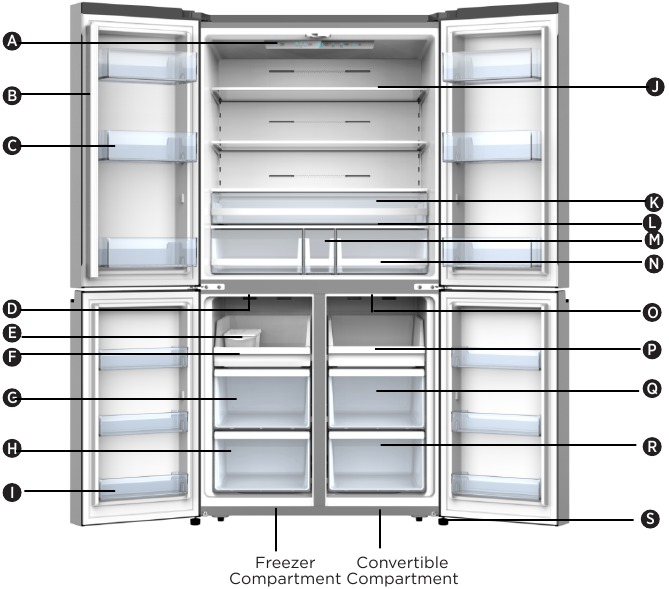 Hisense HRCD610TS 609L PureFlat French Door Fridge Manual ManualsLib