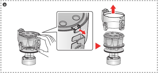 Dust cup assembly cleaning - Step 4