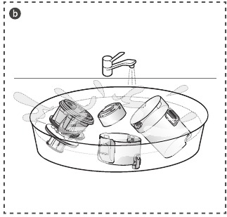 Dust cup assembly cleaning - Step 5