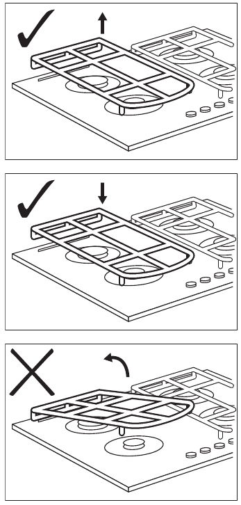 REMOVING PAN SUPPORTS