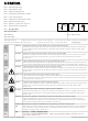 Siemens BD2-250-EE-EBAL Installation Instructions Manual