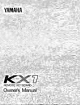 Yamaha KX1 Owner's Manual