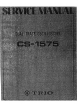 Trio CS-1575 Service Manual
