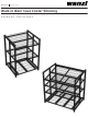 Wanzl Walk-In Beer Cave Cooler Shelving Assembly Instructions Manual