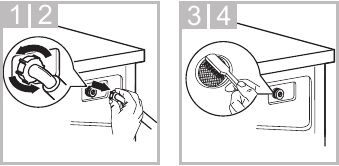 Washing the filter in washing machine