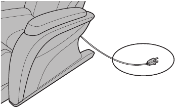 BEFORE SITTING DOWN - Step 2 - Check a power plug