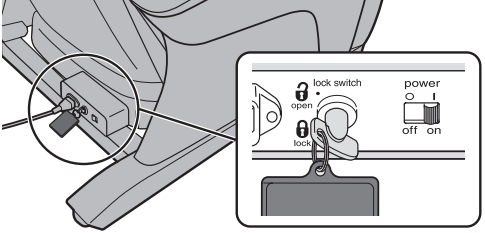 Raising the backrest to the upright position