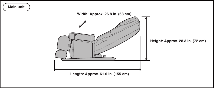 Removing the main unit from the box