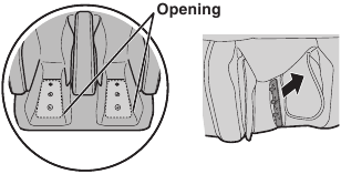 Removing the sole shiatsu sheet