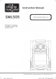 The Singing Machine SML505 Instruction Manual