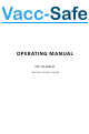Vacc-Safe VSI-120 Operating Manual