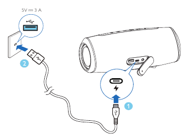 Charge the built-in battery