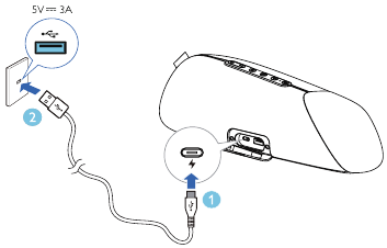 Charge the built-in battery