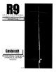 CUSHCRAFT R9 Assembly And Installation Instructions Manual