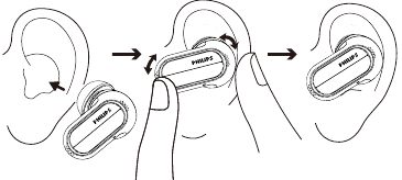 Insert the earpieces