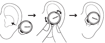 Insert the earpieces