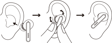 Insert the earpieces