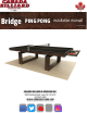 CANADA BILLARD & BOWLING INC Bridge PING PONG Installation Manual
