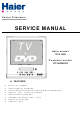 Haier GTV34R4DVD Service Manual