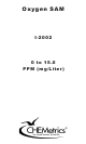 AquaPhoenix Scientific CHEMetrics Oxygen SAM I-2002 Manual