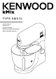 Kenwood kMix KMX750AB Instructions Manual
