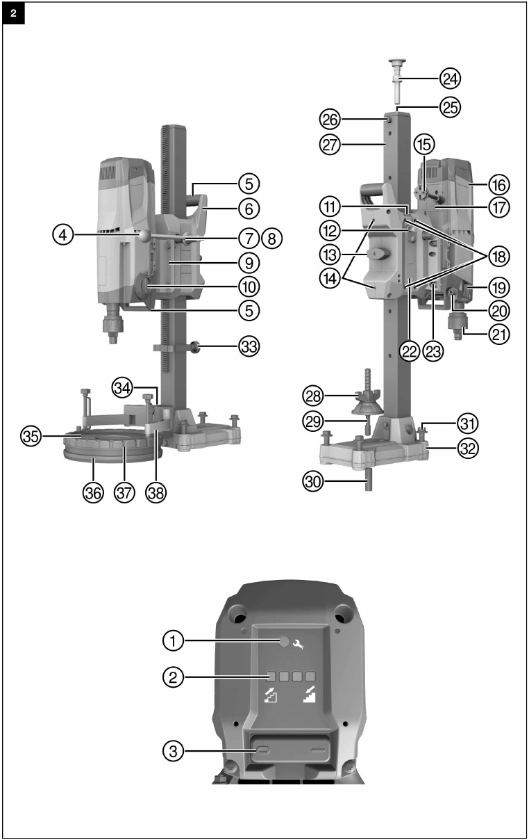 HILTI DD 250, DD 200/HD 30, DD 200/ST 200 Core Drill Manual ManualsLib
