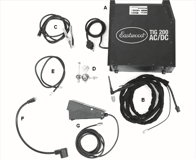 Eastwood TIG 200 (33920) AC/DC WELDER Manual ManualsLib