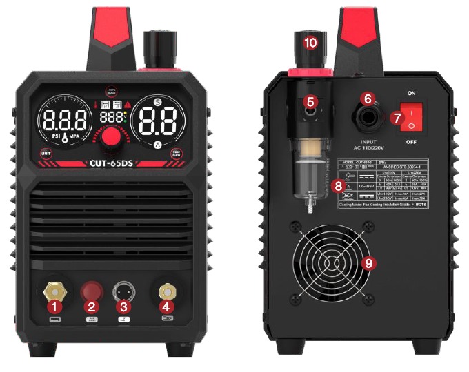 Guide D'entretoise Pour Coupe Plasma YESWELDER CUT-65DS - 3 Pièces, Sans HF - Idéal Pour Les Soudeurs