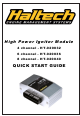 Haltech PLATINUM HT-020036 Quick Start Manual