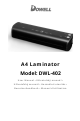 Dowell DWL-402 User Manual