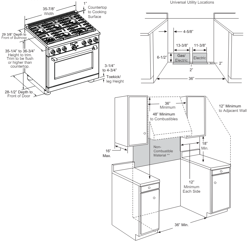 CAFE C2Y366, C2Y486 Dual Fuel Professional Range Manual ManualsLib