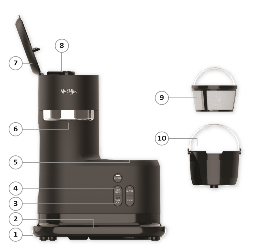 Mr. Coffee Frappe BVMCFCM2T Hot Coffee Maker and Blender Manual