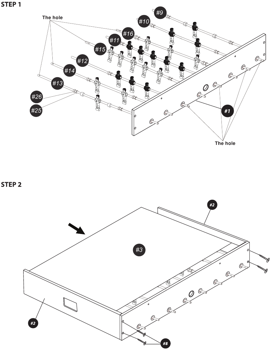 SereneLife SLFSBLT47 Soccer Foosball Table Manual ManualsLib