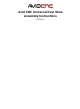 Avid CNC Universal Dust Shoe Assembly Instructions Manual