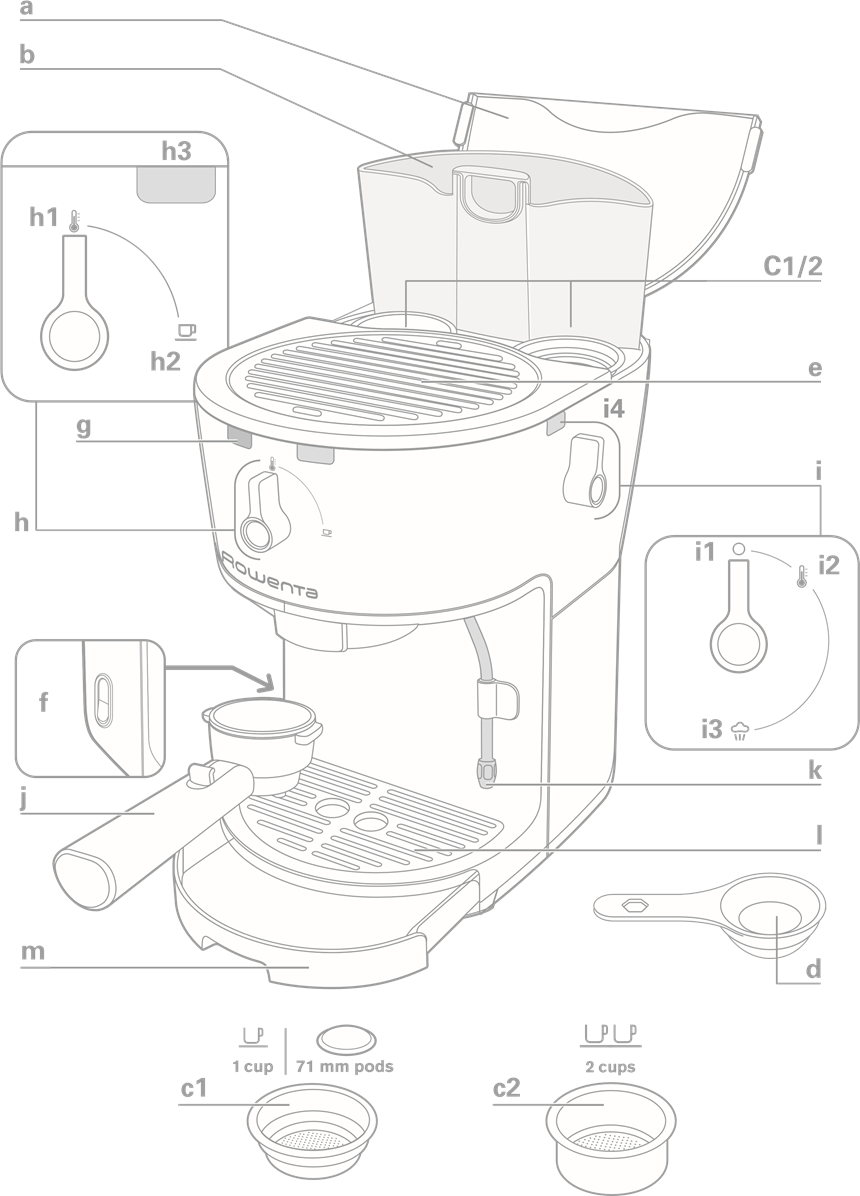 Rowenta OPIO, ES320010 - Espresso Machine Manual | ManualsLib