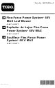 Toro Flex-Force Power System 51827 Operator's Manual