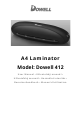 Dowell 412 User Manual