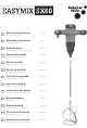 Schuller Ehklar EASYMIX SX60 Operating Instructions Manual
