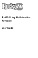 RockJam RJ660 User Manual