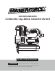 Menards MasterForce 241-0497 Operator's Manual