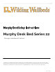 Wilding Wallbeds Murphy 22 Series Setup Instructions