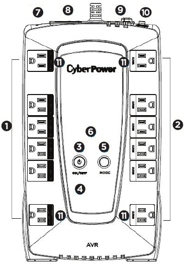 CyberPower AVRG750LCD, AVRG900LCD - Intelligent LCD UPS Series System ...