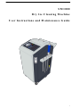 SANITMAX SM1000 User Instructions